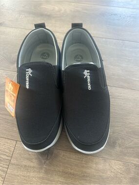 Canemon Men's Slip-On Casual Shoes in Black